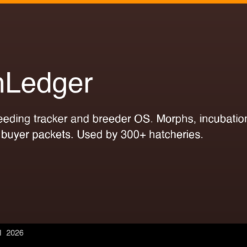 Over 300 Reptile Hatcheries Replace Spreadsheets With HatchLedger Breeding Platform Over 300 Reptile Hatcheries Replace Spreadsheets With HatchLedger Breeding Platform