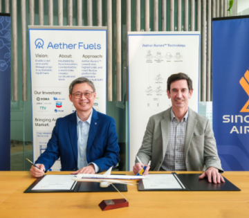 SINGAPORE AIRLINES TO OFFTAKE NEXT-GENERATION SUSTAINABLE AVIATION FUEL FROM AETHER FUELS